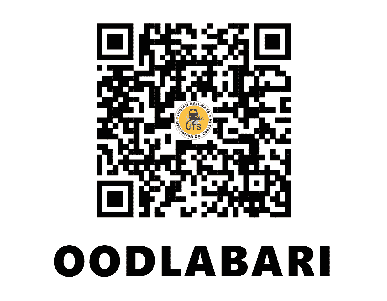 UTS QR Code for OODLABARI - ODB (NF - WEST BENGAL)